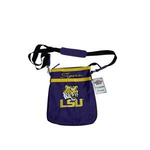 NEW LSU Football Tigers Louisiana State University Crossbody Bag Purse Purple